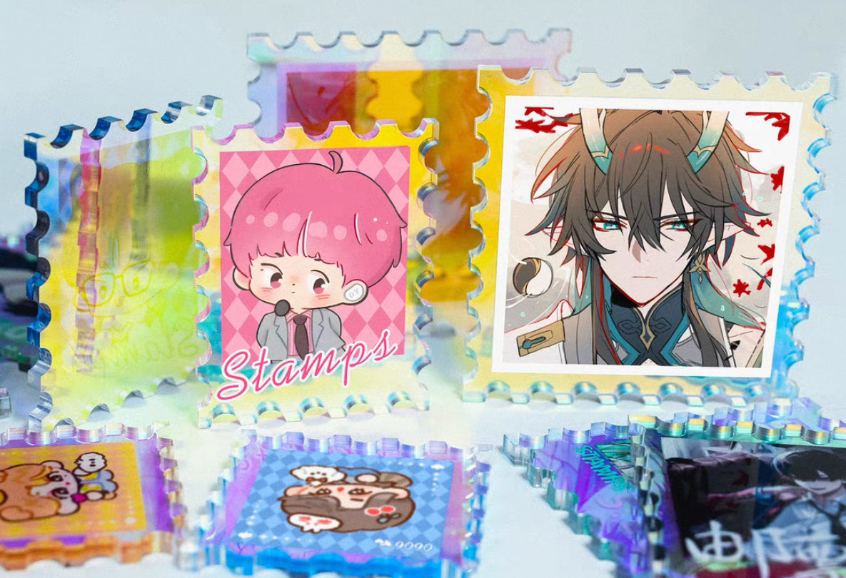 Custom Rainbow Acrylic Stamps