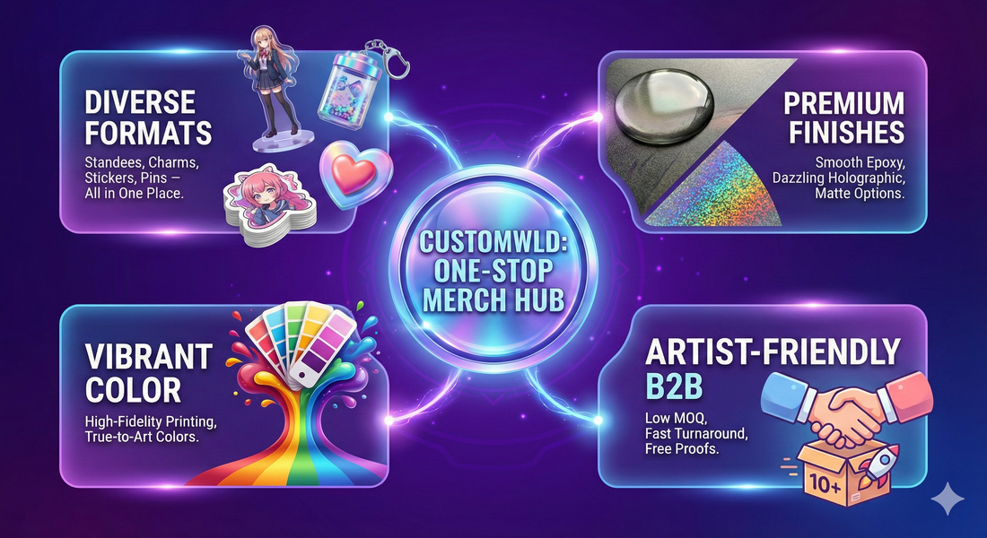 Top 5 Best-Selling Custom Merch Items for Your Next Artist Alley (High Profit Guide)