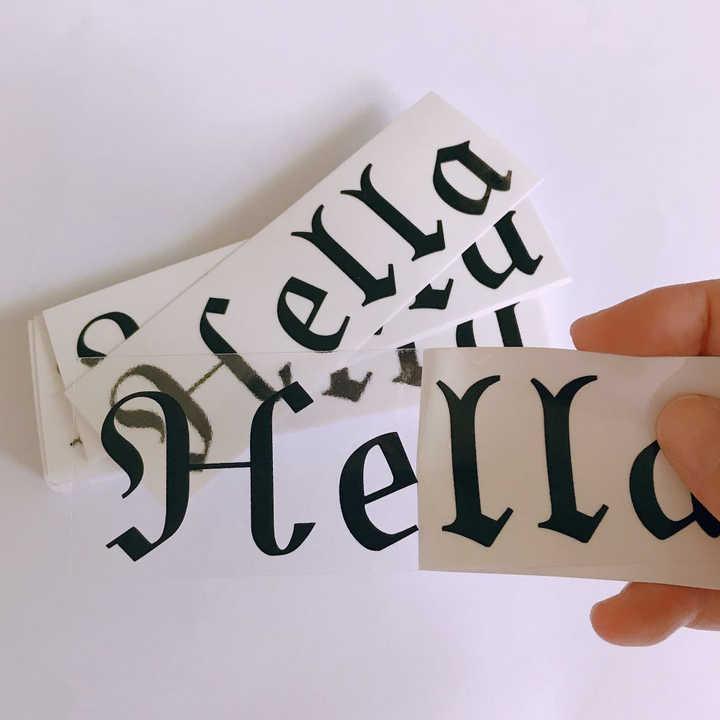 Custom Clear Stickers - Custom WLD