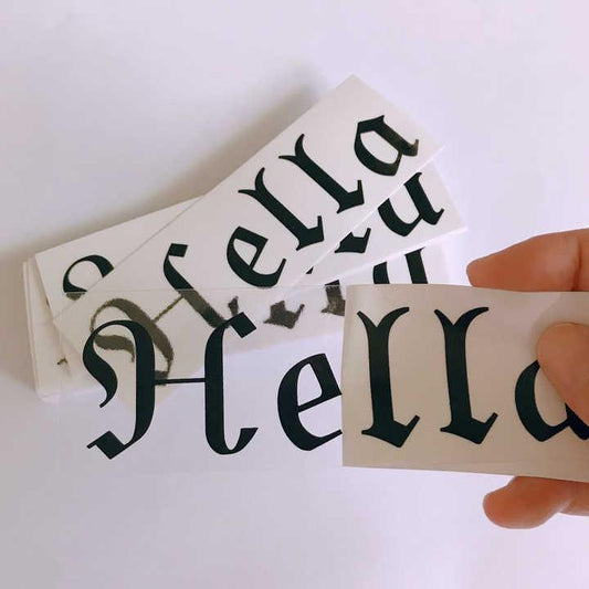 Custom Clear Stickers - Custom WLD