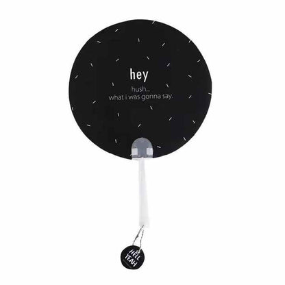 Custom Frosted Translucent PVC Hand Fans - Custom WLD