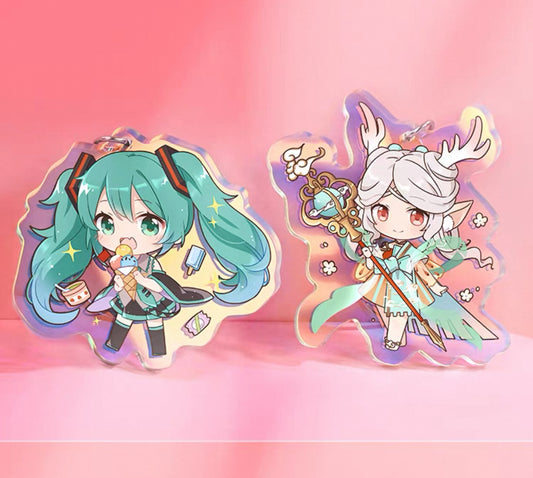Custom Rainbow Acrylic Keychains