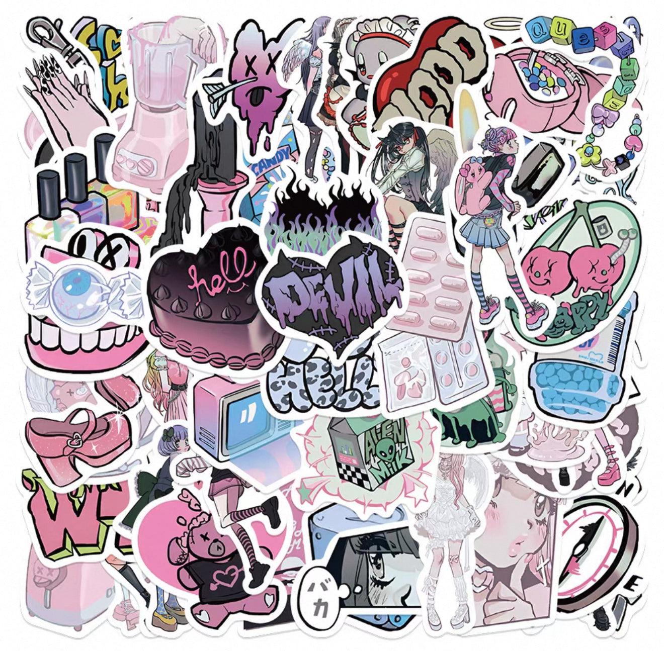 American Style Sweet Cool Stickers