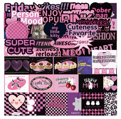 American Style Sweet Cool Stickers